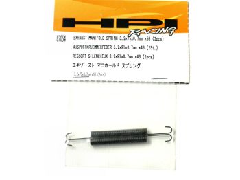 HPI 87054 SAVAGE  - EXHAUST MANIFOLD SPRING 3.2X75X0.7MM X 56 (2PCS)